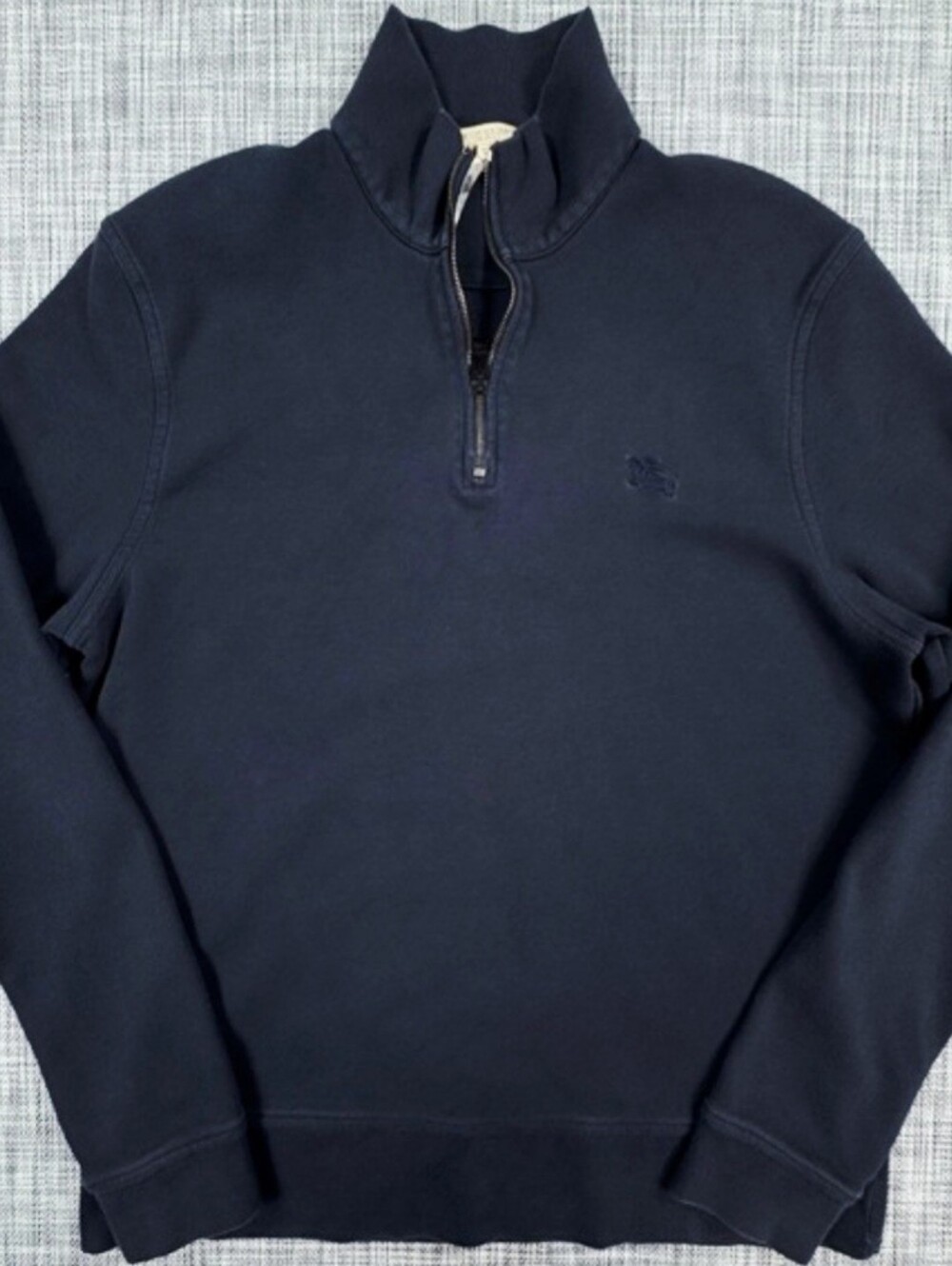 Burberry Brit Men's XL Navy Quarter-Zip Sweater